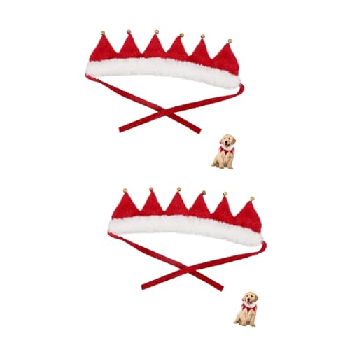 ifundom 2 Stücke Benutzerdefinierte Weihnachten Hundehalsband Festliches Haustier Zubehör Für Katzen Hunde Polyester Einstellbare Weihnachten Kragen von ifundom