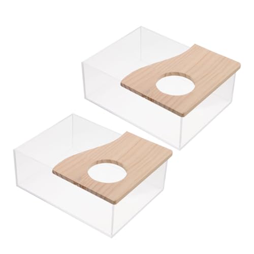 ifundom 2Stücke Hamster Badewanne aus Empfindliche Sandbox für Chinchillas und Meerschweinchen Multifunktionale Badekiste für Haustiere ifundom 2Stücke Hamster Badewanne aus Empfindliche Sandbox für Chinchillas und Meerschweinchen Multifunktionale Badekiste für Haustiere von ifundom