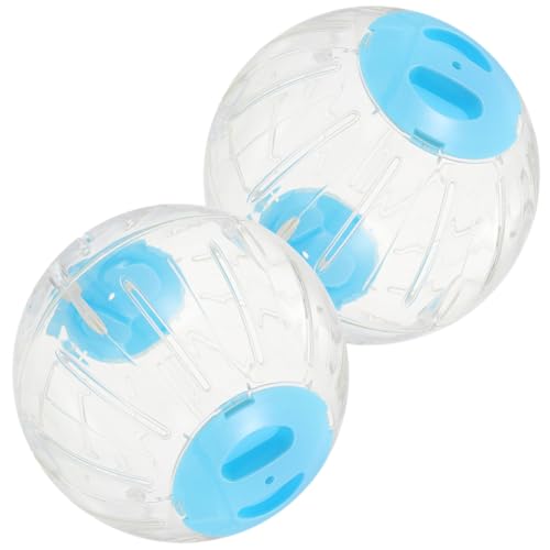 ifundom 2Stücke Hamsterball für Kleine Haustiere Transparenter Übungsball mit Belüftungslöchern für Hamster Rennmäuse und Meerschweinchen Fördert Gesundheit und Bewegung von ifundom
