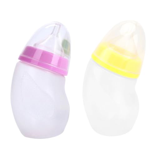 ifundom 2Stücke Haustierfütterungsflasche für Katzen Fütterungsbehälter mit Ergonomischem Design für Fütterung von Kätzchen und Welpen Zufälligen Erhältlich von ifundom