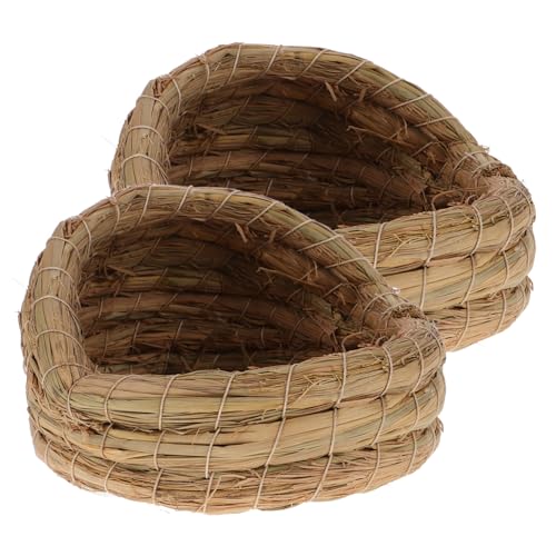 ifundom 2stücke Woven Chicken Nest Gewebte Hühner Schlafhütte Legenest Für Hühner Aller Wärmt Im Winter Hält Kühl Im Sommer Gemütlicher Rückzugsort Für Kleine Haustiere von ifundom