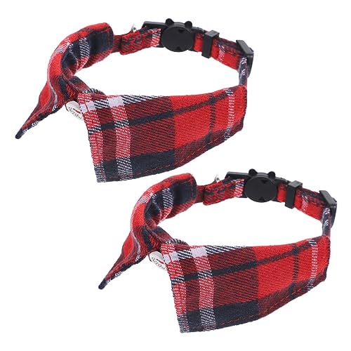 ifundom 2Stücke Kariertes Katzenhalsband Mit Sicherheitsverschluss Und Süßem Verstellbarer Atmungsaktiver Für Katzen Und Kätzchen ifundom 2Stücke Kariertes Katzenhalsband Mit Sicherheitsverschluss Und Süßem Verstellbarer Atmungsaktiver Für Katzen Und Kätzchen von ifundom
