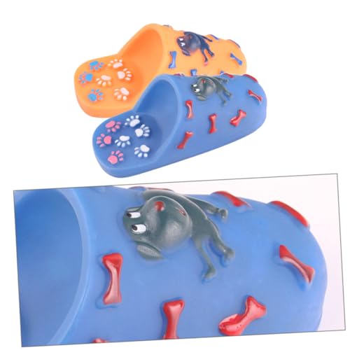 ifundom 2stücke Gummispielzeug Für Hunde Kauspielzeug Mit Quietscher Slipper-Design Für Zahnpflege Und Beschäftigung Zufällige Farben ifundom 2stücke Gummispielzeug Für Hunde Kauspielzeug Mit Quietscher Slipper-Design Für Zahnpflege Und Beschäftigung Zufällige Farben von ifundom