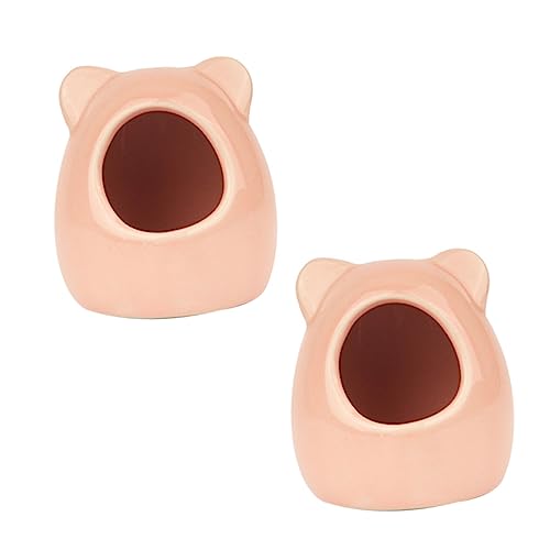 ifundom 2Stücke Kleines Keramik Hamsternest für Kühlung Bequemes Haustierhaus für Hamster Stilvolles Design Langlebig und Sicher Entspannen für Optimale Nutzung von ifundom