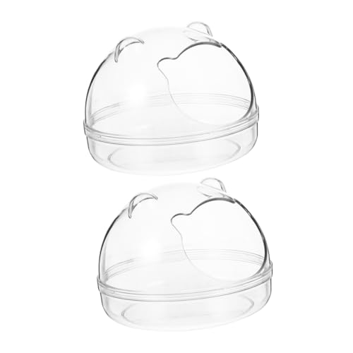 ifundom 2Stücke Transparente Hamster Aus Kunststoff Staubdichtes Haustierzubehör Für Hamster Und Kleine Design Für Optimale Und Pflege ifundom 2Stücke Transparente Hamster Aus Kunststoff Staubdichtes Haustierzubehör Für Hamster Und Kleine Design Für Optimale Und Pflege von ifundom