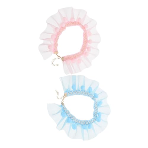 ifundom 2Stücke Verstellbares Katzenhalsband Dekoratives Spitzenhalsband Für Katzen Katzenzubehör Für Außenbereich ifundom 2Stücke Verstellbares Katzenhalsband Dekoratives Spitzenhalsband Für Katzen Katzenzubehör Für Außenbereich von ifundom