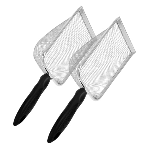 ifundom 2pcs Edelstahl Katzenstreu Schaufel Pet Abfall Reinigungswerkzeug Feines Mesh Cat Müll Schöpfer Edelstahl Müllschöpfe Scooper ifundom 2pcs Edelstahl Katzenstreu Schaufel Pet Abfall Reinigungswerkzeug Feines Mesh Cat Müll Schöpfer Edelstahl Müllschöpfe Scooper von ifundom