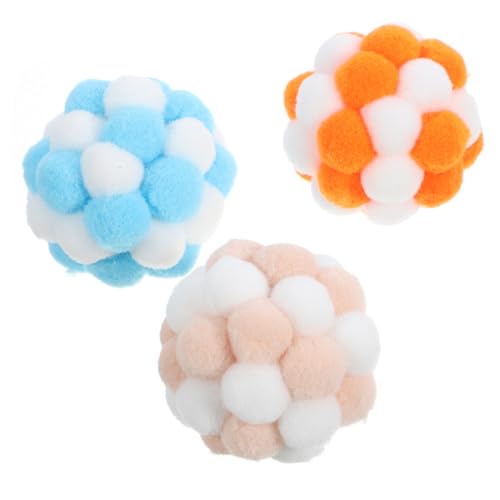 ifundom 3stücke Teiliges Katzenball-Set Mit Interaktive Spielzeuge Für Katzen Weiche Leichte Und Strapazierfähige Bälle Bunten Farben Fördert Und Spielspaß Für Ihre Katze ifundom 3stücke Teiliges Katzenball-Set Mit Interaktive Spielzeuge Für Katzen Weiche Leichte Und Strapazierfähige Bälle Bunten Farben Fördert Und Spielspaß Für Ihre Katze von ifundom