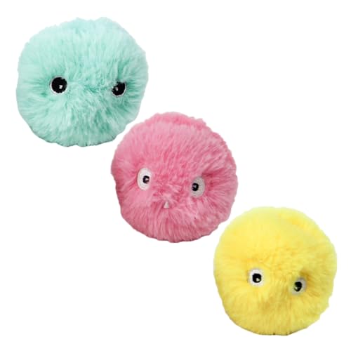 ifundom 3 Stück Interaktives Katzenspielzeug Squeaky Bälle für Katzen Plüsch mit Geräuschen Fördert Aktivität und Spielspaß für Katzen und Kleine ifundom 3 Stück Interaktives Katzenspielzeug Squeaky Bälle für Katzen Plüsch mit Geräuschen Fördert Aktivität und Spielspaß für Katzen und Kleine von ifundom