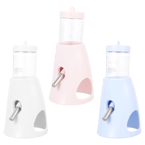 ifundom 3 Stück Teiliges Hamster Trinkflaschen Auslaufsichere Stehende Wasserflaschen mit Halter Kompakt und Leicht mit Rollkugel Geeignet für Hamster Kaninchen Chinchilla Eichhörnchen und ifundom 3 Stück Teiliges Hamster Trinkflaschen Auslaufsichere Stehende Wasserflaschen mit Halter Kompakt und Leicht mit Rollkugel Geeignet für Hamster Kaninchen Chinchilla Eichhörnchen und von ifundom