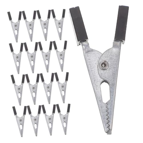 ifundom 30 Stück Metall Alligator Clips für Vogelkäfige Sicherheitsklemmen zur Fixierung von Käfigtüren Unverzichtbares Zubehör für von Papageien und Vögeln von ifundom