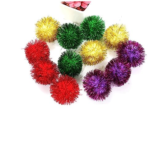 ifundom 30Stücke Mini Bälle für Katzen mit Glitzer Lametta Interaktives Katzenspielzeug Mischfarben für Bewegung ifundom 30Stücke Mini Bälle für Katzen mit Glitzer Lametta Interaktives Katzenspielzeug Mischfarben für Bewegung von ifundom