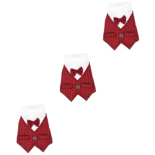 ifundom 3 Stücke Kleid Kostüm Haustier Anzug Katze Ornament Anzug Für Hunde Hund Hochzeit Kleidung von ifundom