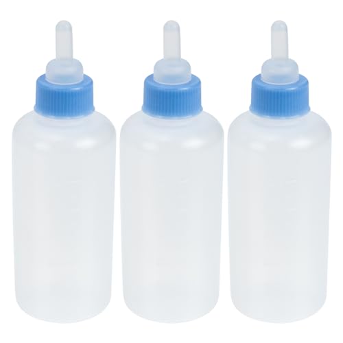 ifundom 3Stücke Pet Fütterungsflasche Katzenmilchflasche für Kätzchen und Welpen mit Nippel Frei zu Füttern Gesundes Haustierbedarf für Neugeborene von ifundom