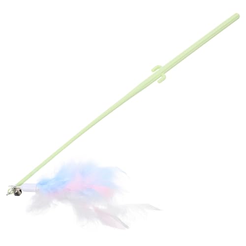 ifundom 3Stücke Teiliges Interaktives Katzenspielzeug Mit Glocke Und Plume Katzennecker Stick Für Kätzchen Bewegung Für Katzen ifundom 3Stücke Teiliges Interaktives Katzenspielzeug Mit Glocke Und Plume Katzennecker Stick Für Kätzchen Bewegung Für Katzen von ifundom