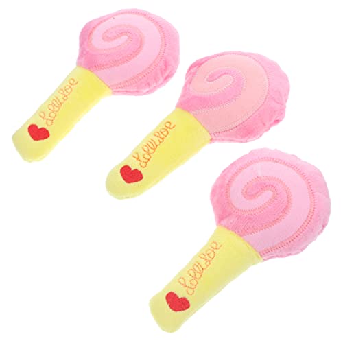 ifundom 3stücke Teiliges Süßes Hundespielzeug Quietschendes Plüsch-kauspielzeug Für Welpen Bissfestes Teething-Spielzeug Für Hunde Zur Stressbewältigung Und Zahnpflege von ifundom