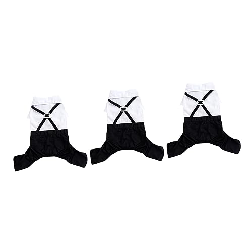 ifundom 3st Haustieranzug Welpe Smoking Chihuahua-Kleidung Hunde-hochzeits-Shirt Formelle Outfits Für Welpen Formeller Hunde-Smoking Hund s Baumwolle Hundekleidung Hochzeitskleid Weiß ifundom 3st Haustieranzug Welpe Smoking Chihuahua-Kleidung Hunde-hochzeits-Shirt Formelle Outfits Für Welpen Formeller Hunde-Smoking Hund s Baumwolle Hundekleidung Hochzeitskleid Weiß von ifundom