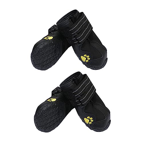 ifundom 4 Stück Anti-Schlupf-Hundefußabdeckung Hundeschuhe für kleine Hunde verschleißfeste Haustierstiefel Welpe Nicht-Schuhe groß Hundeabriebfeste Schuhe Stiefel für Welpen Gummi Schwarz ifundom 4 Stück Anti-Schlupf-Hundefußabdeckung Hundeschuhe für kleine Hunde verschleißfeste Haustierstiefel Welpe Nicht-Schuhe groß Hundeabriebfeste Schuhe Stiefel für Welpen Gummi Schwarz von ifundom