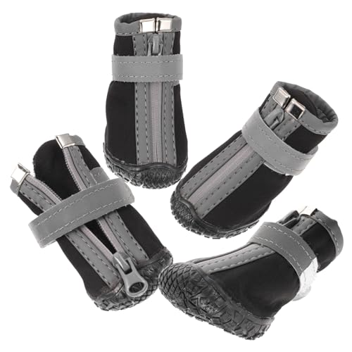 ifundom 4 Stück Booties Für Hundepfoten Stiefel Wasser Haustier Kleine Tags Schuhe Größe Outdoor Hundebooties Für Den Winter Welpenbooties Hunde Schneebooties Katzenbooties von ifundom