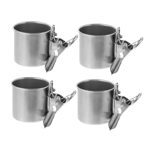 ifundom 4 Stück Edelstahl Vogelnapf Robust Rostfrei Langlebig Einfache Reinigung Futter Wasserschalen für Papageien Wellensittiche Käfig Zubehör ifundom 4 Stück Edelstahl Vogelnapf Robust Rostfrei Langlebig Einfache Reinigung Futter Wasserschalen für Papageien Wellensittiche Käfig Zubehör von ifundom