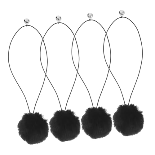 ifundom 4 Stück Ersatzball Für Kratzbäume Für Katzen Interaktives Katzenballspielzeug Interaktive Katzenspielzeugbälle Katzenkratzbaum-kugelglockenspielzeug Sisal-katzenbälle Plüsch Black von ifundom
