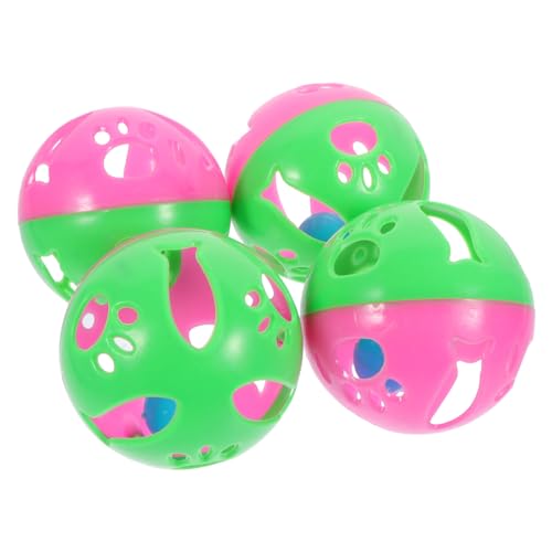 ifundom 4 Stück Glocke Bunt Katzenspielzeug Ballspielzeug Für Katzen Rollen Haustiere Katze Klingende Bälle Katze Klingendes Katzenglockenkugeln Plastik ifundom 4 Stück Glocke Bunt Katzenspielzeug Ballspielzeug Für Katzen Rollen Haustiere Katze Klingende Bälle Katze Klingendes Katzenglockenkugeln Plastik von ifundom