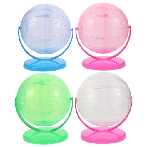 ifundom 4 Stück Hamsterball Laufball Fitnessrad Für Kleintiere Interaktives Haustierspielzeug Für Zwerghamster Chinchillas Ratten ifundom 4 Stück Hamsterball Laufball Fitnessrad Für Kleintiere Interaktives Haustierspielzeug Für Zwerghamster Chinchillas Ratten von ifundom
