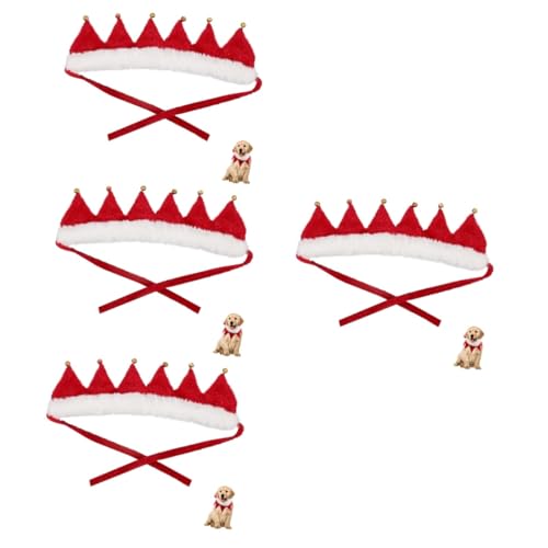 ifundom 4 Stücke Leichte Haustier Kragen Weihnachten Kragen Für Katzen Urlaub Kleid up Zubehör von ifundom