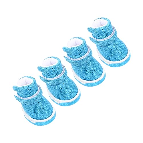 ifundom 4 Stück Haustierschuhe Hund Welpe bequem wasserdichte Stiefel für Haustiere Schuhpuppen im Freien Gummi Blau ifundom 4 Stück Haustierschuhe Hund Welpe bequem wasserdichte Stiefel für Haustiere Schuhpuppen im Freien Gummi Blau von ifundom