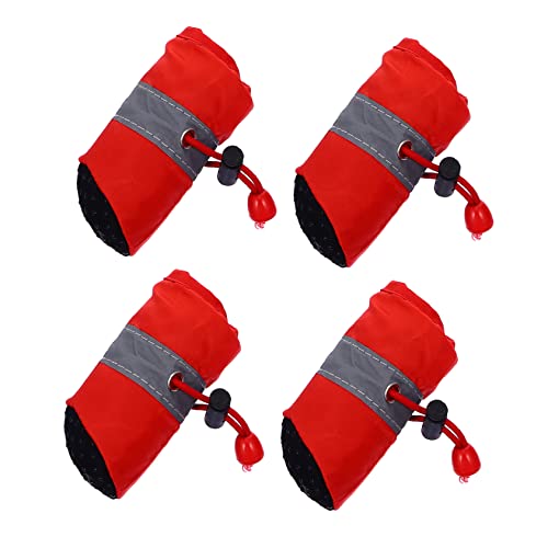 ifundom 4 Stück Hundeschuhe Schuhe Für Hunde Haustier Welpe Hund Winterschuh Groß Schuhhund Traktion Pfoten Stiefel Fuß Drinnen Griff Gehen Hunde Walkingschuhe Abs Zehe Rot ifundom 4 Stück Hundeschuhe Schuhe Für Hunde Haustier Welpe Hund Winterschuh Groß Schuhhund Traktion Pfoten Stiefel Fuß Drinnen Griff Gehen Hunde Walkingschuhe Abs Zehe Rot von ifundom