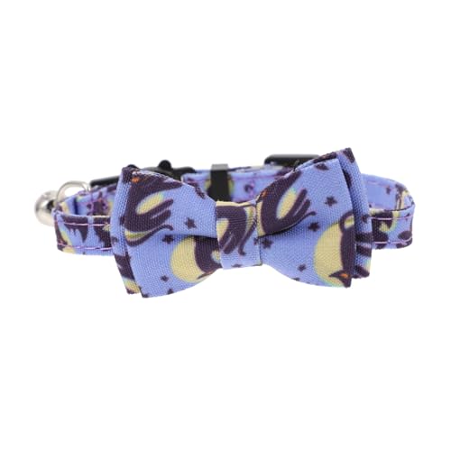 ifundom 4 Stück Kätzchenkatze Halskette für Katzen Katzenzubehör Halloween-Haustierhalsband Geschirr Halloween Pet Decor Halloween-Haustierbedarf verstellbares Polyester von ifundom