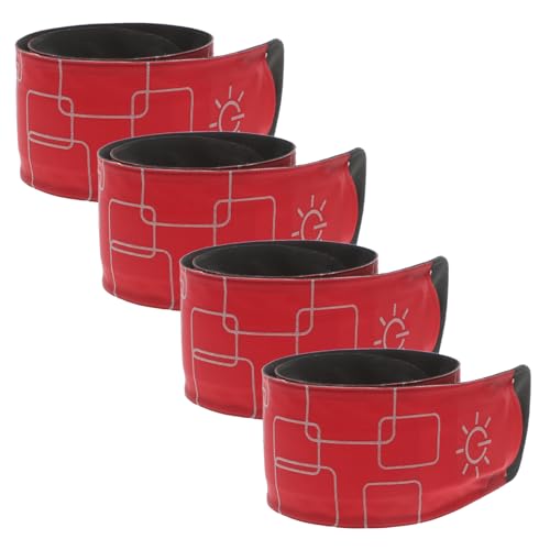 ifundom 4 Stück LED Pferde Knöchelriemen Laufgürtel Wiederaufladbares LED Armband Nachtlauf Sicherheitslichter Für Zappeln Leuchtendes Armband LED Sicheres Blinklicht Armband von ifundom