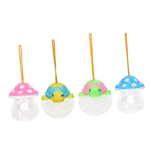 ifundom 4 Stück Mini Fisch Tanks Tragbare Kunststoff Fisch und Schildkrötenflaschen Pilzflaschen Schildkrötenflaschen Zufälligen Farben und Deko für Zuhause Zufällige Farbe von ifundom
