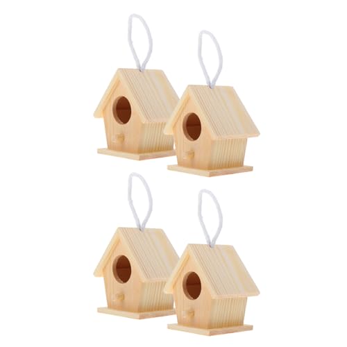 ifundom 4 Stück Teiliges Mini Vogelhaus aus Unbehandeltem Holz Hängende Deko für Wildvögel für Partys und Kleine Außenbereiche Leicht und Tragbar Dekorieren ifundom 4 Stück Teiliges Mini Vogelhaus aus Unbehandeltem Holz Hängende Deko für Wildvögel für Partys und Kleine Außenbereiche Leicht und Tragbar Dekorieren von ifundom