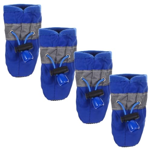 ifundom 4 Stück Hunde Schutzstiefel Haustierstiefel für Kleine bis Mittelgroße Hunde Größe Xs rutschfeste Sohle Pfotenfreundlich für Outdoor Aktivitäten von ifundom