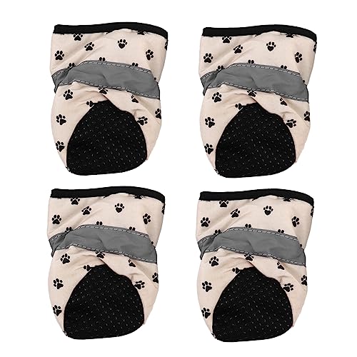ifundom 4 Stücke wasserdichte Haustier Schuhe Hund Stiefel Pfoten Pet Supplies Puppy Booties Pfotenschutz Welpen Schuhe Gelb Tuch ifundom 4 Stücke wasserdichte Haustier Schuhe Hund Stiefel Pfoten Pet Supplies Puppy Booties Pfotenschutz Welpen Schuhe Gelb Tuch von ifundom