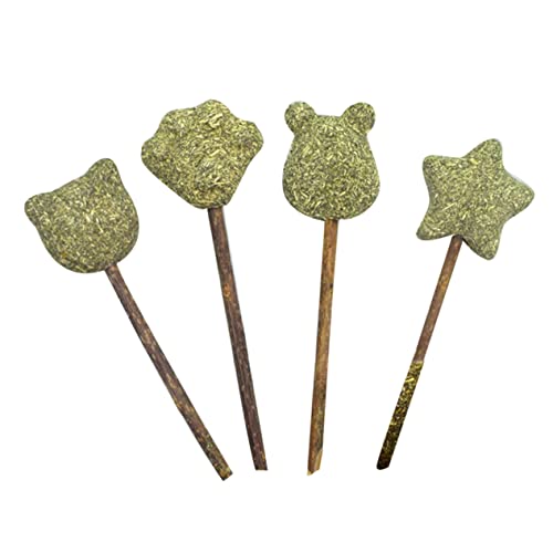 ifundom 4Stücke Katzensüßigkeit Katzenminze Lick Lollipop Snack für Katzen zur Verdauung Eco Freundliche und Gesunde Katzenminze Lollipop Verschiedenen von ifundom