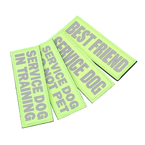 ifundom 4stücke Servicehund-Patches Mit Reflektor Für Haustier-Geschirr Abriebfeste Hundepatches Als Pet-Accessoire Für Nächtliche Spaziergänge ifundom 4stücke Servicehund-Patches Mit Reflektor Für Haustier-Geschirr Abriebfeste Hundepatches Als Pet-Accessoire Für Nächtliche Spaziergänge von ifundom