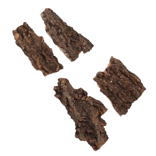 ifundom 4Stücke Reptilien Terrarium Teiliges Kletterbaumrinde für Schildkröten und Eidechsen Natürliche für Haustierkäfige und Aquarien für Kreative von ifundom