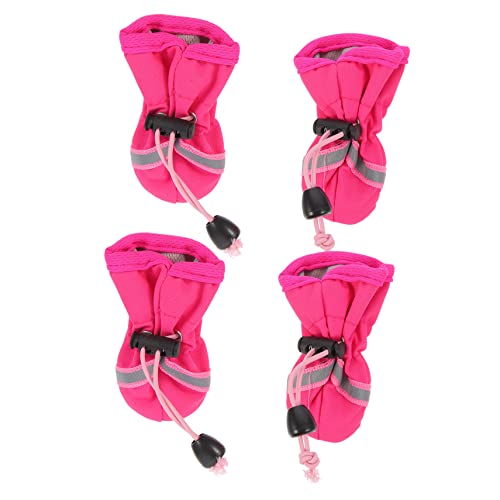 ifundom 4Stücke wasserdichte Hundeschuhe Rutsch Haustier für Outdoor Aktivitäten Leichte und Atmungsaktive Hundepfoten Schuhe Optimaler Pfotenschutz von ifundom