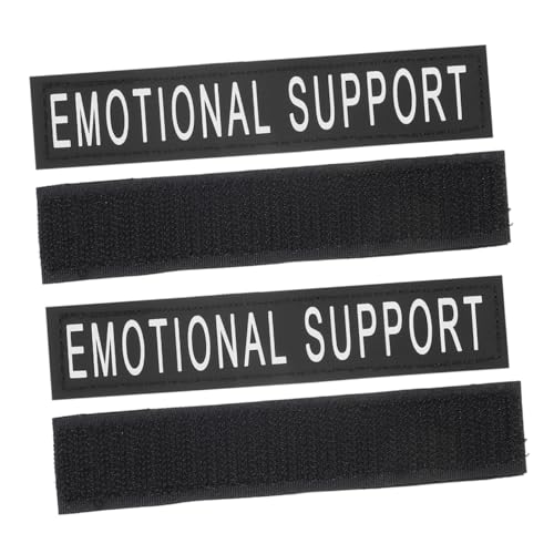ifundom 4pcs Emotionale Unterstützung Patches Hund Weste Patches Pet Reflektierende Patches Weste Patches Hundegeschirr Patches Unterstützung Tier Ausrüstung von ifundom