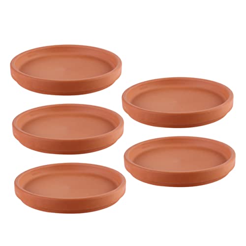 ifundom 5 Stück Blumentopfmatte Blumentopfteller Im Freien Untersetzer Für Blumentöpfe Sukkulenter Topf Kindergarten Pflanzenuntersetzer Für Drinnen Pflanzschale Terrakotta von ifundom