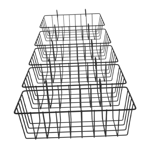 ifundom 5 Stück Kaninchen-heufutterautomat Heuhalter Aus Eisen Heuhalter Für Kaninchen Heufresser Kaninchen Häschen-heu-futterspender Kaninchen -heu -Rack Gestell Schmiedeeisen Black von ifundom