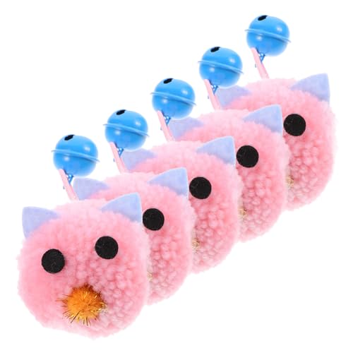 ifundom 5 Stück Katzen Mäuse Plüsch für Kätzchen Interaktive Katzen Spielzeuge mit Glocke Katzenspielzeug zur Fitness und Jagdinstinkte ifundom 5 Stück Katzen Mäuse Plüsch für Kätzchen Interaktive Katzen Spielzeuge mit Glocke Katzenspielzeug zur Fitness und Jagdinstinkte von ifundom