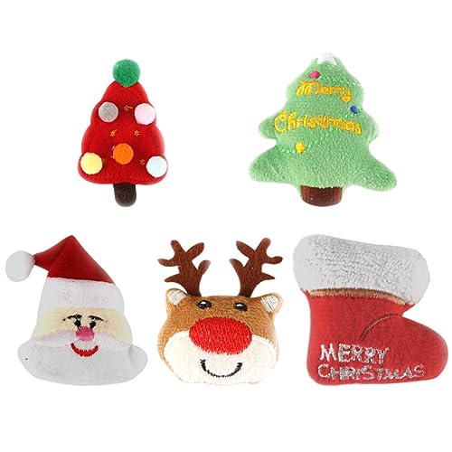 ifundom Katzenspielzeug in Weihnachtsbaumform 5er-Pack Weiches Und Sicheres Spielzeug Für Hauskatzen Interaktives Kauspielzeug Für Kätzchenspaß ifundom Katzenspielzeug in Weihnachtsbaumform 5er-Pack Weiches Und Sicheres Spielzeug Für Hauskatzen Interaktives Kauspielzeug Für Kätzchenspaß von ifundom