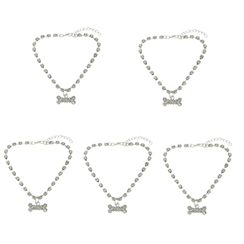 ifundom 5 Stück Robuste Haustier-schmuckhalsband-Halskette Modisch Und Sicher Für Haustiere ifundom 5 Stück Robuste Haustier-schmuckhalsband-Halskette Modisch Und Sicher Für Haustiere von ifundom