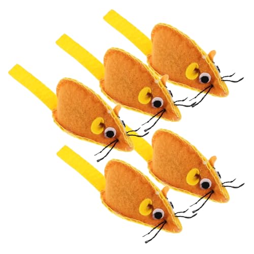 ifundom 5 Stück Mäuseförmige Katzenspielzeuge Weiche Canvas Interaktive Spielzeuge für Kätzchen Kompakte und Beschäftigungsspielzeuge für Katzen für Training ifundom 5 Stück Mäuseförmige Katzenspielzeuge Weiche Canvas Interaktive Spielzeuge für Kätzchen Kompakte und Beschäftigungsspielzeuge für Katzen für Training von ifundom