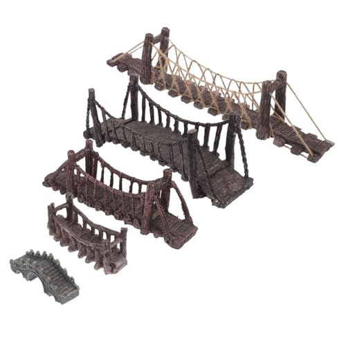 ifundom 5 Stück Teiliges Miniatur Garten Deko Realistisch Gestaltete Resin Hängebrücken Aquarium Deko für Fischbecken und Terrarien Einfache Installation und Pflegeleichte ifundom 5 Stück Teiliges Miniatur Garten Deko Realistisch Gestaltete Resin Hängebrücken Aquarium Deko für Fischbecken und Terrarien Einfache Installation und Pflegeleichte von ifundom