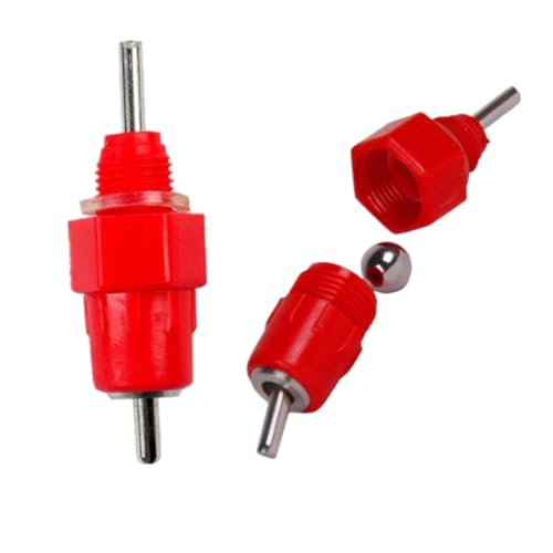 ifundom 50Stücke Hühner Wassertränker Nippeltrinker für Geflügel Automatische Tränke Langlebigem und für Hühner Enten Wachteln und Einfache Installation von ifundom