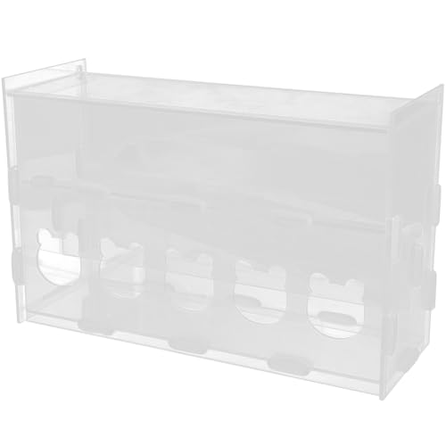 ifundom 5Löcher Rutin Hühnerfutterautomat Transparent Automatischer Futterspender für Geflügel Mehrzweck Futterbehälter aus Installieren für Hühner Tauben und Andere ifundom 5Löcher Rutin Hühnerfutterautomat Transparent Automatischer Futterspender für Geflügel Mehrzweck Futterbehälter aus Installieren für Hühner Tauben und Andere von ifundom